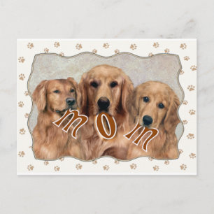 Golden Retriever MOM Gifts Briefkaart