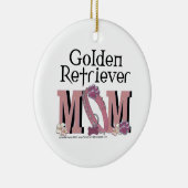 Golden Retriever MOM Keramisch Ornament (Rechts)