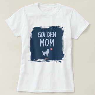 Golden Retriever mom shirt with custom name