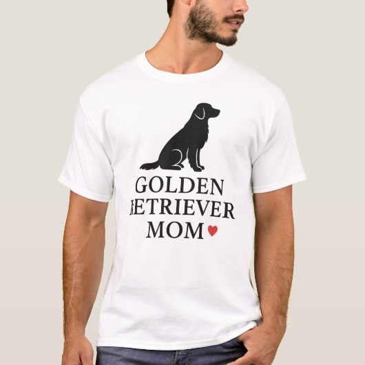 Golden Retriever Mom trotse hond ouder T-shirt (Voorkant)