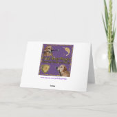 Golden Retriever Monkey Barrel Birthday Kaart (Achterkant)