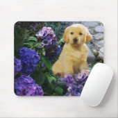 Golden Retriever Mousepad Hydrangea Muismat (Met muis)