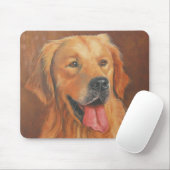 Golden Retriever Mousse Pad Muismat (Met muis)