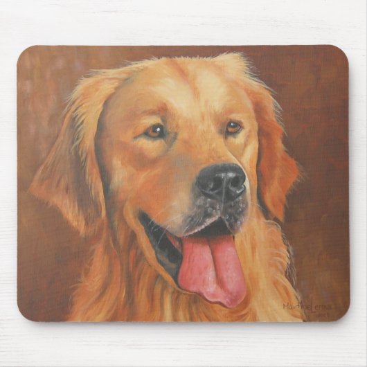 Golden Retriever Mousse Pad Muismat (Voorkant)
