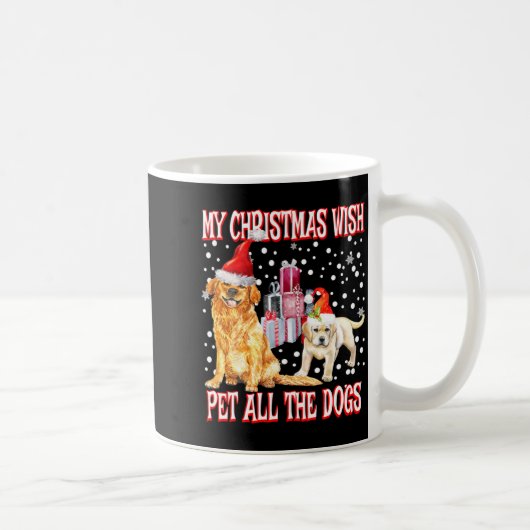 Golden Retriever My Christmas Wish Pet All The D Koffiemok (Rechts)