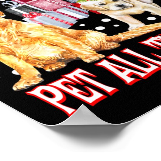 Golden Retriever My Christmas Wish Pet All The D  Poster (Hoek)