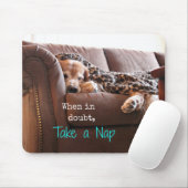 Golden Retriever Neem een nap Muismat (Met muis)