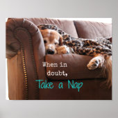 Golden Retriever Neem een nap Poster (Voorkant)