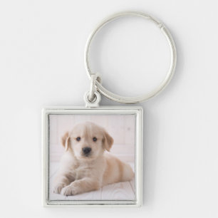Golden Retriever neerwaarts Sleutelhanger