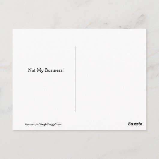 Golden Retriever niet mijn Circus Pools Proverb Briefkaart (Achterkant)