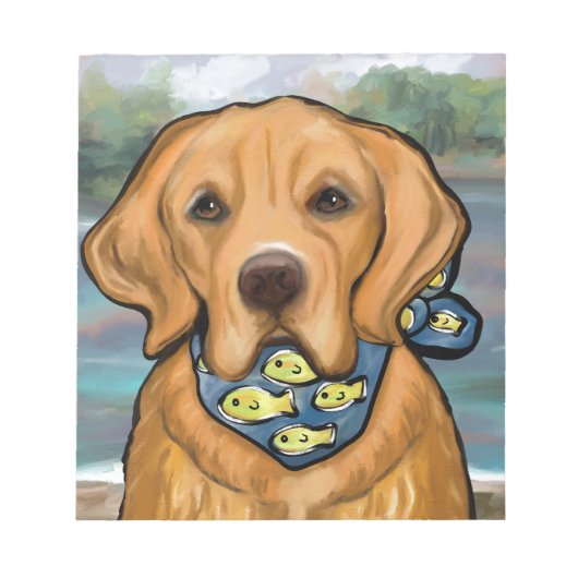 Golden Retriever Notitieblok (Voorkant)