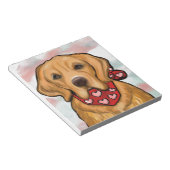 Golden Retriever Notitieblok (Schuin)