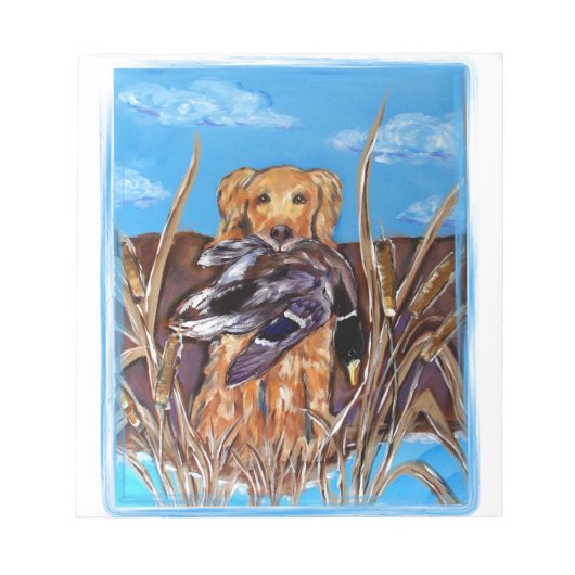 GOLDEN RETRIEVER NOTITIEBLOK (Voorkant)