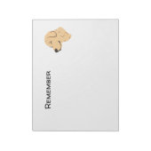 Golden Retriever Notitieblok (Linkerzijde)