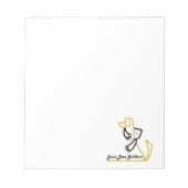 Golden Retriever Notitieblok, gewoon van gouden tu Notitieblok (Voorkant)