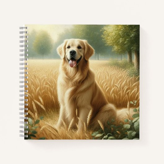 Golden Retriever Notitieboek (Voorkant)