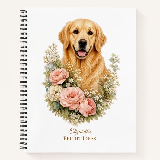 Golden Retriever Notitieboek (Voorkant)