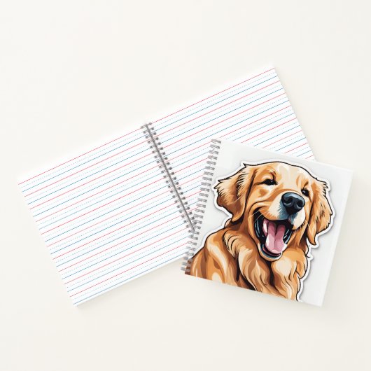 Golden Retriever Notitieboek (Binnen)