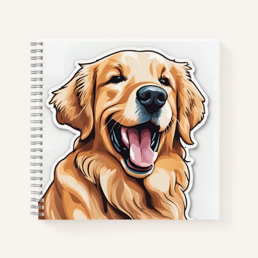 Golden Retriever Notitieboek (Voorkant)