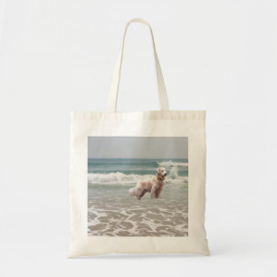 Golden Retriever Ocean in Motion Canvas tas