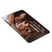 Golden Retriever oefent emotivationeel uit Magneet (Rechterzijde)