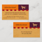 Golden Retriever of andere Dog Services Visitekaartje (Voorkant / Achterkant)