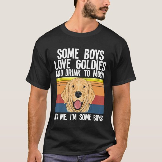 Golden Retriever of boys Love Golden Retrievers T-shirt (Voorkant)