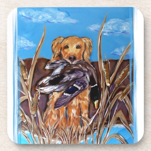 GOLDEN RETRIEVER ONDERZETTER (Voorkant)