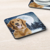 Golden Retriever Onderzetter set (Linkerzijde)