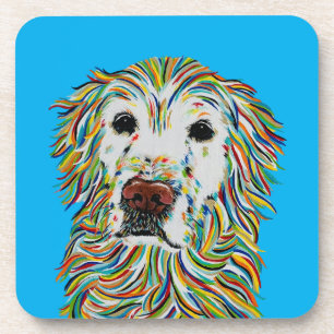 GOLDEN RETRIEVER ONTKLEEDMATTEN BIER ONDERZETTER