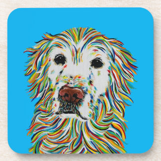 GOLDEN RETRIEVER ONTKLEEDMATTEN BIER ONDERZETTER