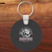 Golden Retriever Ontwerpt Hond Badge Design Sleutelhanger (Voorkant)