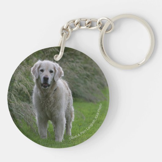 Golden Retriever op 2 Sleutelhanger (Achterkant)