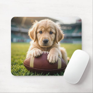 Golden Retriever op een Football Muismat