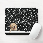 Golden Retriever op Floral Print Muismat (Met muis)