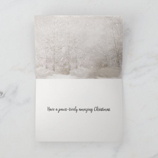 Golden Retriever op Holiday Rug Feestdagen Kaart (Binnen)