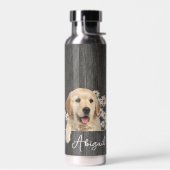 Golden Retriever op hout Waterfles (Links)