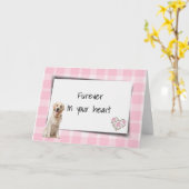 Golden Retriever op speldenhuisdier verliest sympa Kaart (Gele Bloem)