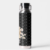 Golden Retriever op sterren Waterfles (Achterkant)