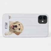 Golden Retriever op witgewassen hout Case-Mate iPhone Case (Achterkant (horizontaal))