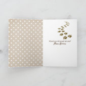 Golden Retriever op witte verjaardag Kaart (Binnen)