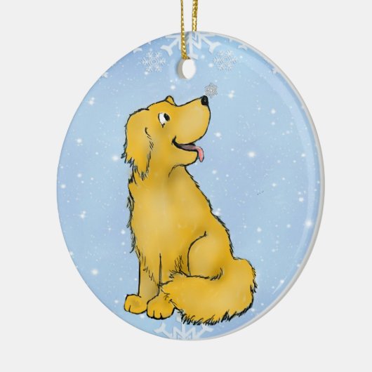 Golden Retriever Ornament (Links)