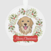 Golden Retriever  Ornament (achterkant)
