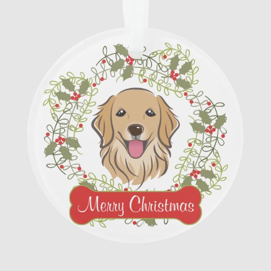 Golden Retriever Ornament (achterkant)