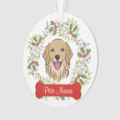 Golden Retriever  Ornament (voorkant)
