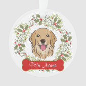 Golden Retriever  Ornament (voorkant)