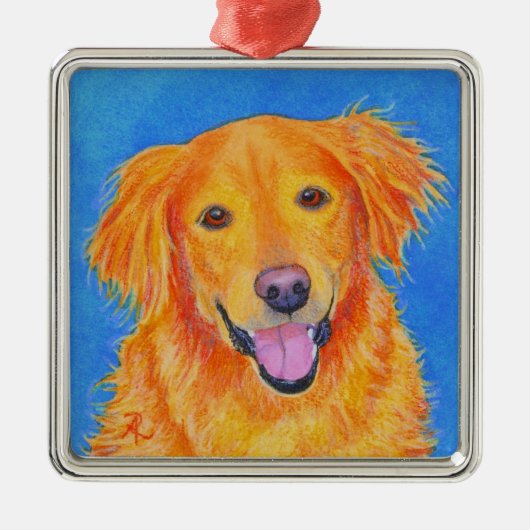 Golden Retriever Ornament - "Amsterdam" (Voorkant)