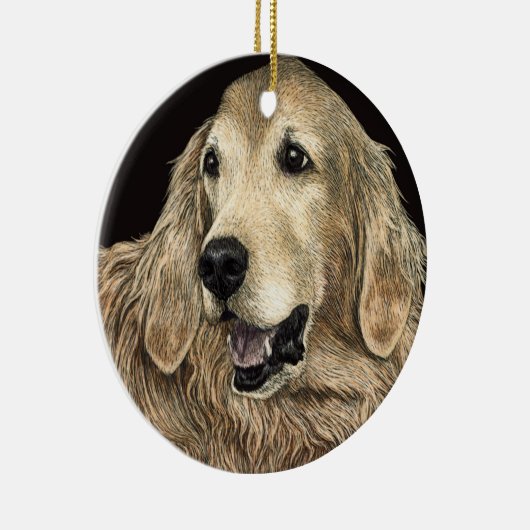 Golden Retriever Ornament - "Beer" (Rechts)