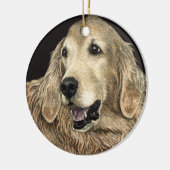 Golden Retriever Ornament - "Beer" (Links)