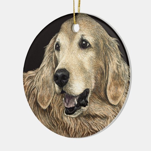 Golden Retriever Ornament - "Beer" (Links)